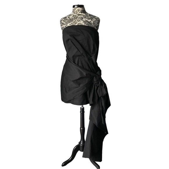 Carline Crawford Patterson The Drop Dress Black XXL - Picture 2 of 7